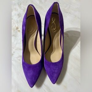 Sam Edelman Purple Suede Heels